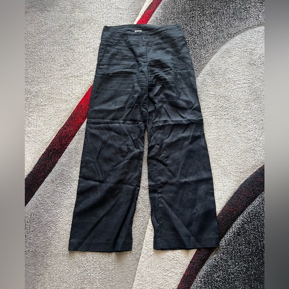 H&M Pants - H&M Black Wide Leg Linen Pants